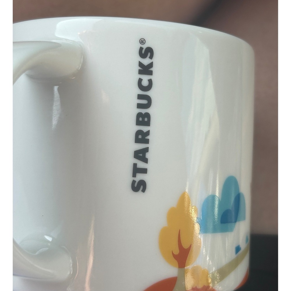 Starbucks You Are Here Budapest Coffee Mug 14oz Yellow Interior 2018 Hungary - Picture 3 of 8